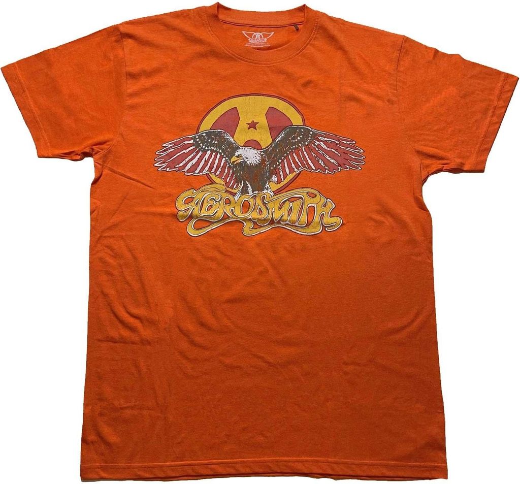Aerosmith - T-Shirt für Herren/Damen Uni RO5612 (XL) (Orange)