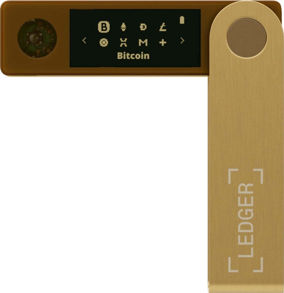Portefeuille de cryptomonnaies et NFT Ledger Nano X, Golden