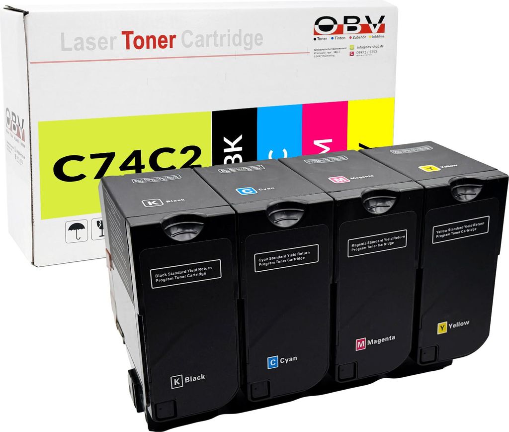 Kompatibles Toner-Sparset für Lexmark 20N2H für CS720de CS725de CX725de (BK/C/M/Y)