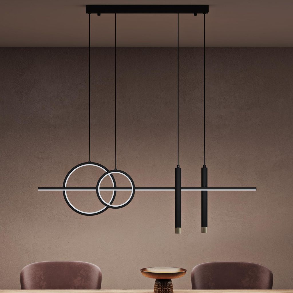 doporro Lampadario a Sospensione LED 100cm, Lampada Lineare Immagine del prodotto 