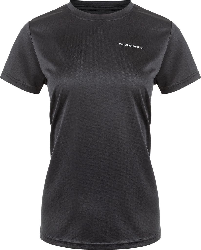 Endurance Vista V2 W Performance S/s Tee - Black, Größe:38