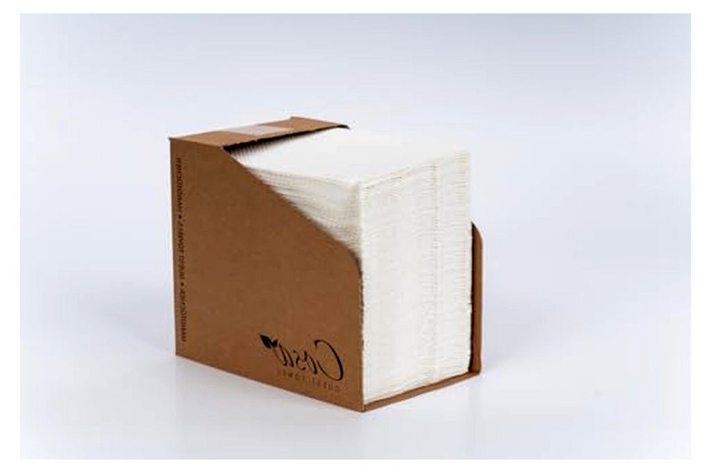 Einweghandtücher COSA, Papier Tissue 4-lagig, weiß 49 x 30 cm, in Folie oder im praktischem Dispenser, Einmalhandtücher, passende Handtuchspende...