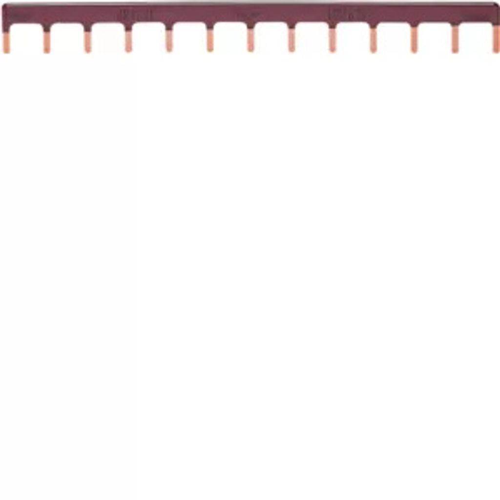 HAGER KB163P Kammschiene 1polig Stift 10qmm 63A 13M braun