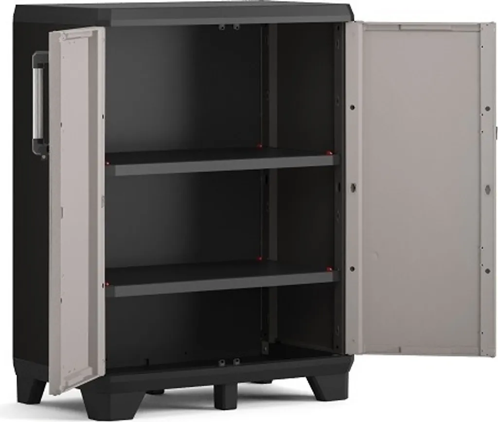 Armoire Basse Keter Pro 68cm : Rangement Modulable et Étanche en Résine