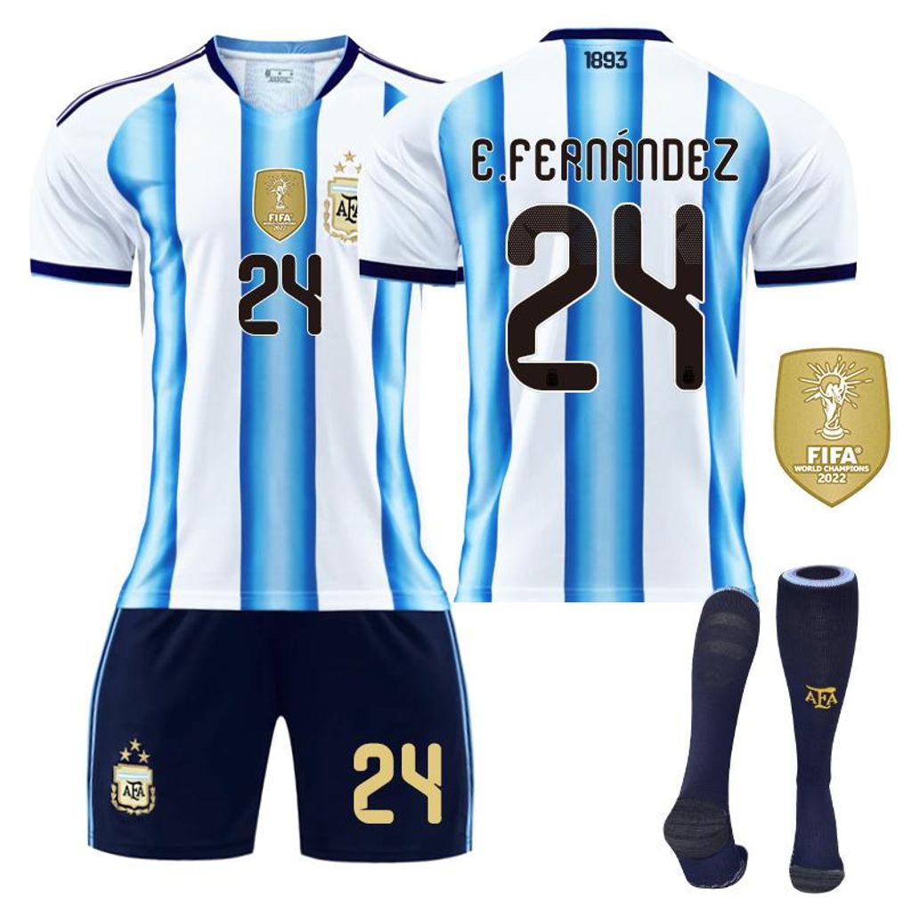 #24 E. FERNANDEZ, Argentina, maglia da casa per i Mondiali Immagine del prodotto 