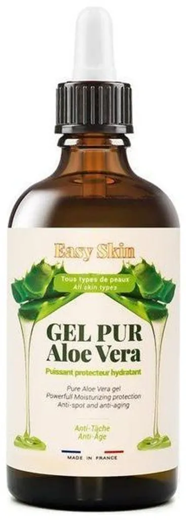 Gel Aloe Vera Pur 100 ml Easy Skin - Formule Non Grasse Haute Absorption