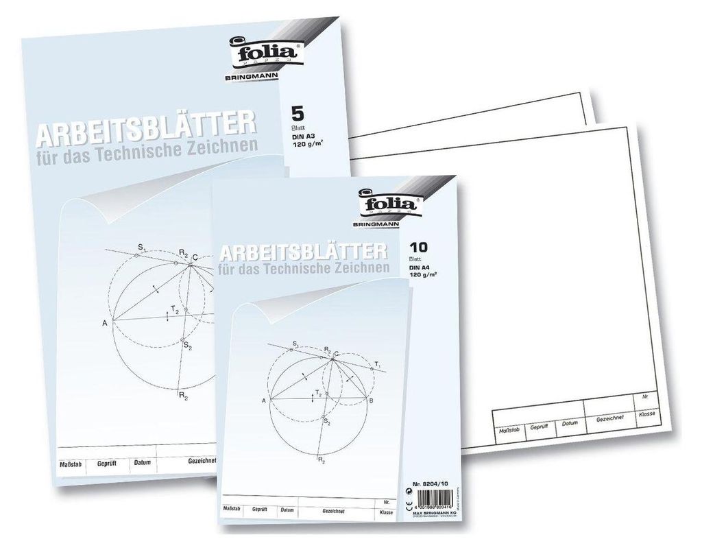 Folia 8204/10 Arbeitsblätter für technisches Zeichnen Obrázok produktu 
