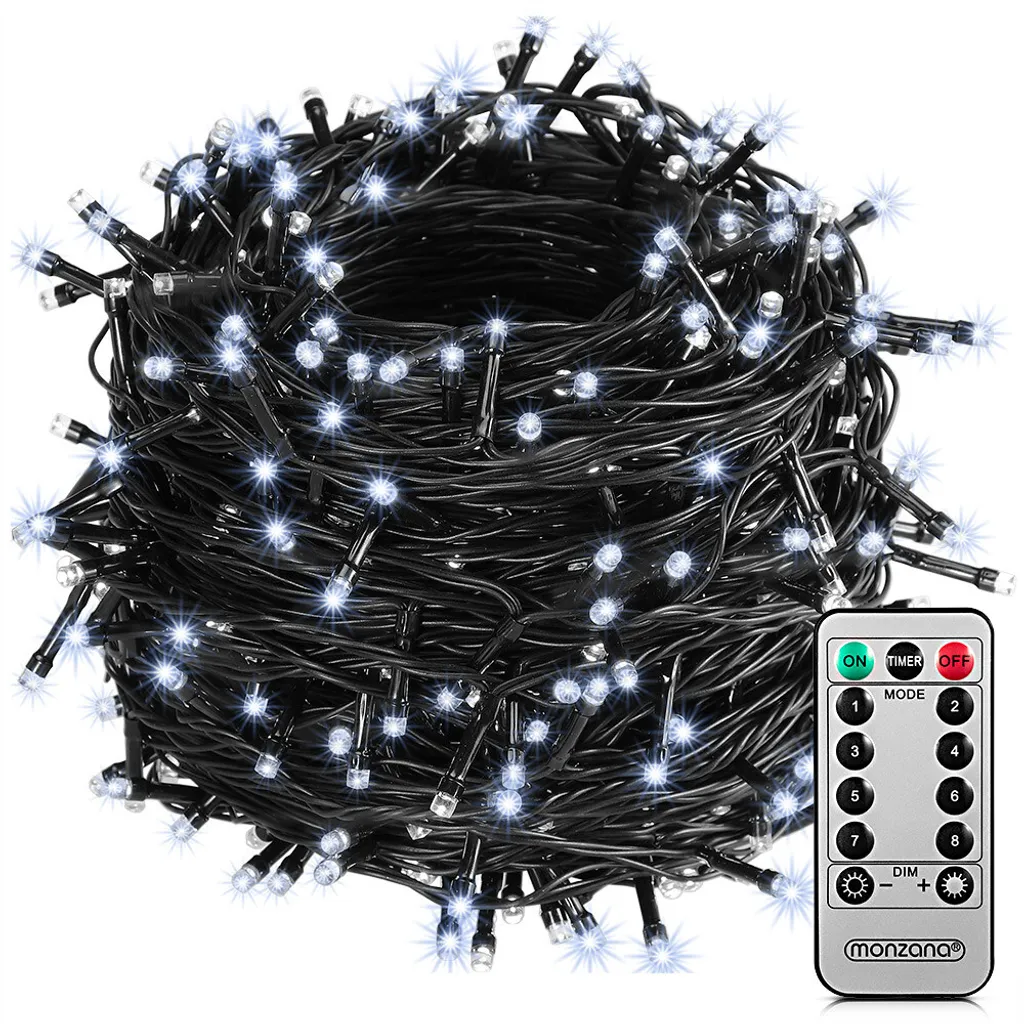 Luci Albero Natale Monzana 200 LED IP44 - Sicure e Facili