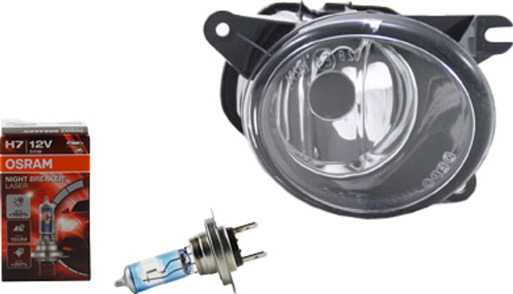 Johns, Nebel Scheinwerfer + Osram Night Breaker Laser passend für Audi A6 4B Rechts 4B0941700C