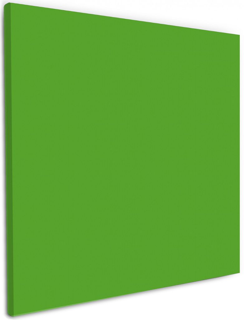 Wallario Premium Leinwandbild Maigrün in Größe 50 x 50 cm