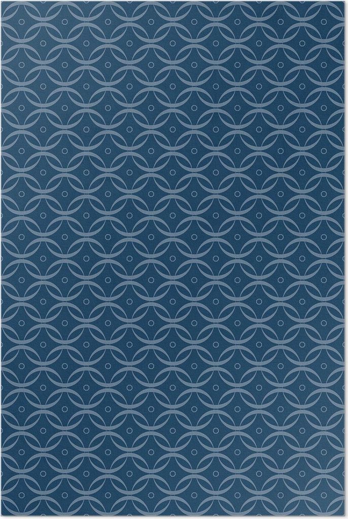 Kette regelmäßiges dekoratives Muster – Vinyl Fußmatte – 140x210 cm – Rutschfest, Pflegeleicht & Langlebig