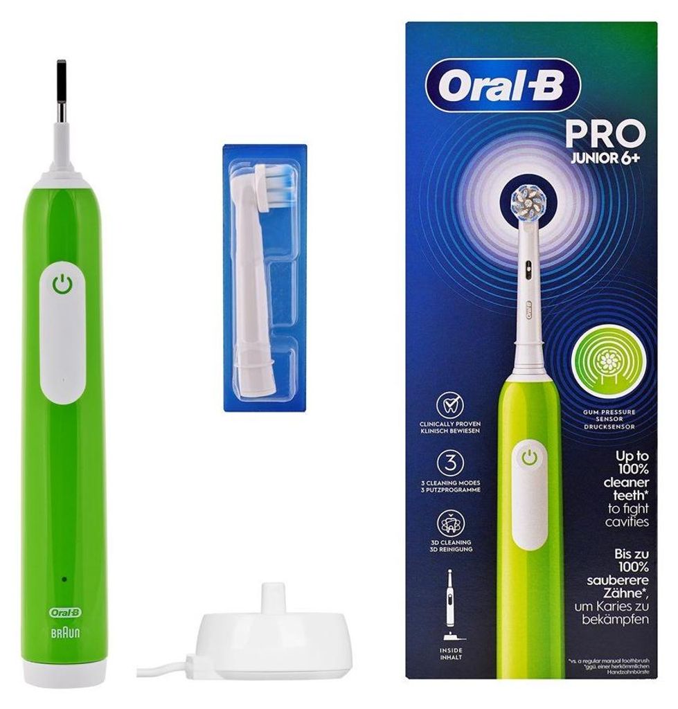 Brosse à dents électrique Oral-B Pro Junior verte Image du produit 