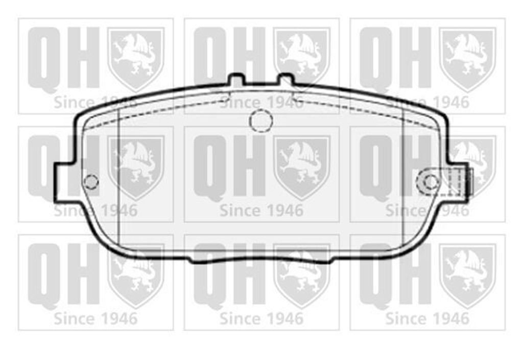 QUINTON HAZELL Bremsbeläge Satz Hinten Bremsklötze für FIAT 124 Spider (348) BP1521