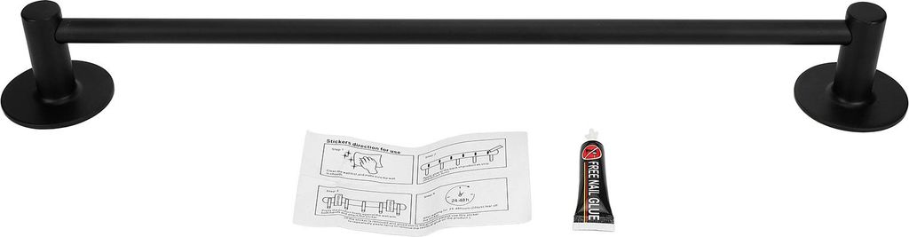 Handtuchhalter Aluminiumlegierung Langlebig Fingerabdruck Proof Verhindern Wasser Fleck Punch Free Ca. 20in Handtuch Bar