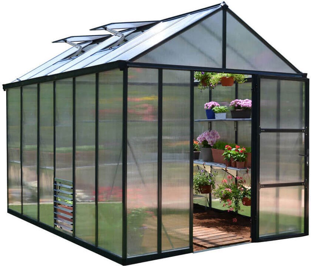 Palram - Canopia Serre aluminium Glory 46 Anthracite Image du produit 