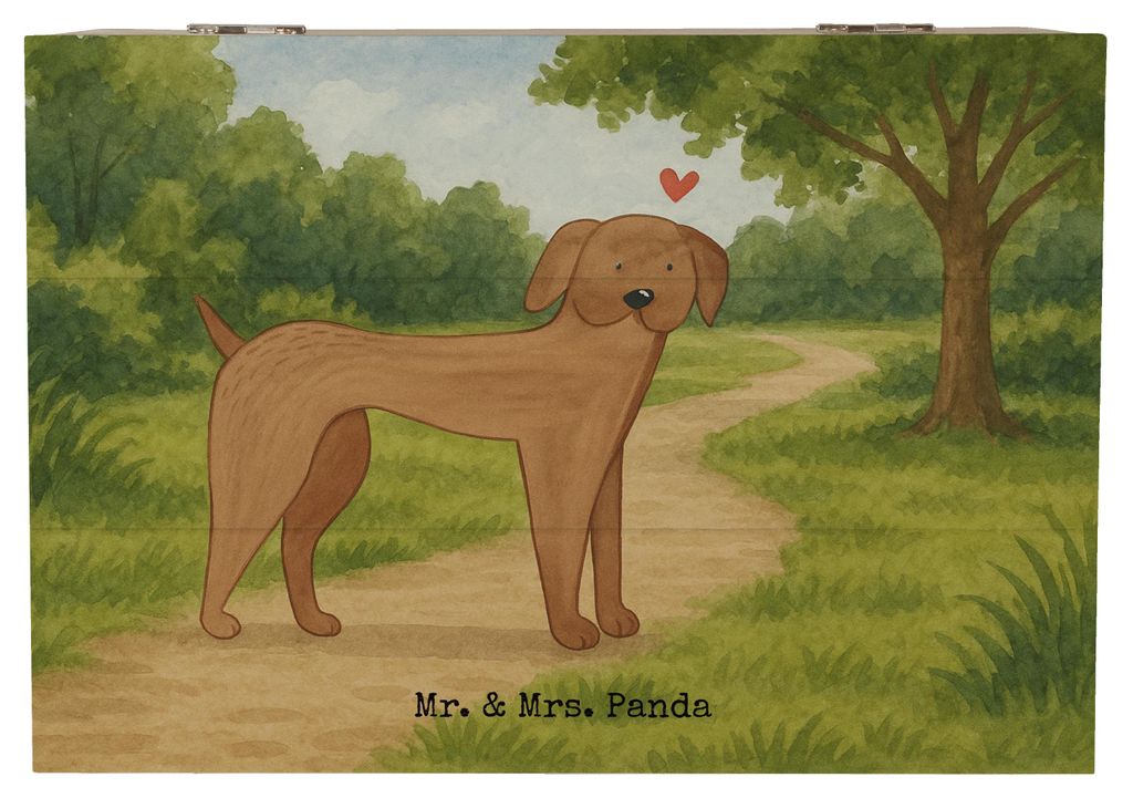 Mr. & Mrs. Panda Holzkiste Hund Dogge Design 22 x 15 cm - Weiß - Geschenk, Deutsche, Holztruhe, Hunde, Schatzkiste, Kiste, Box, Schatulle, fotobox...