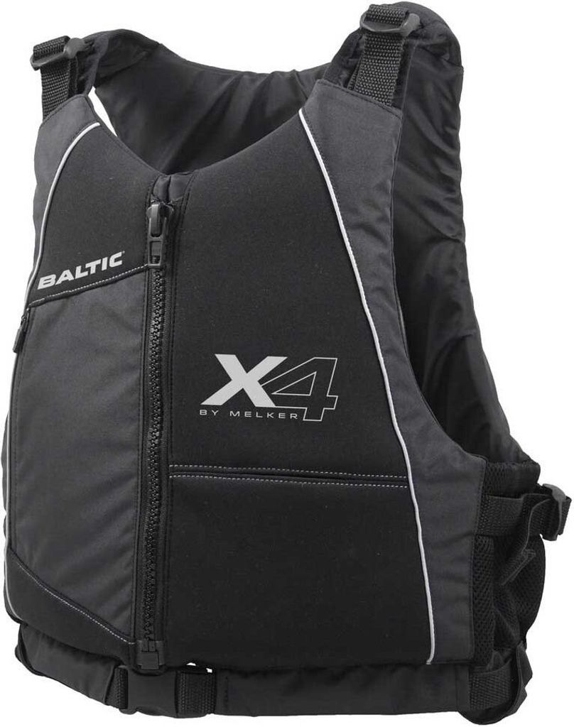 Baltic X4 Schwimmweste Schwarz 50-70 kg Schwarz 50-70 kg
