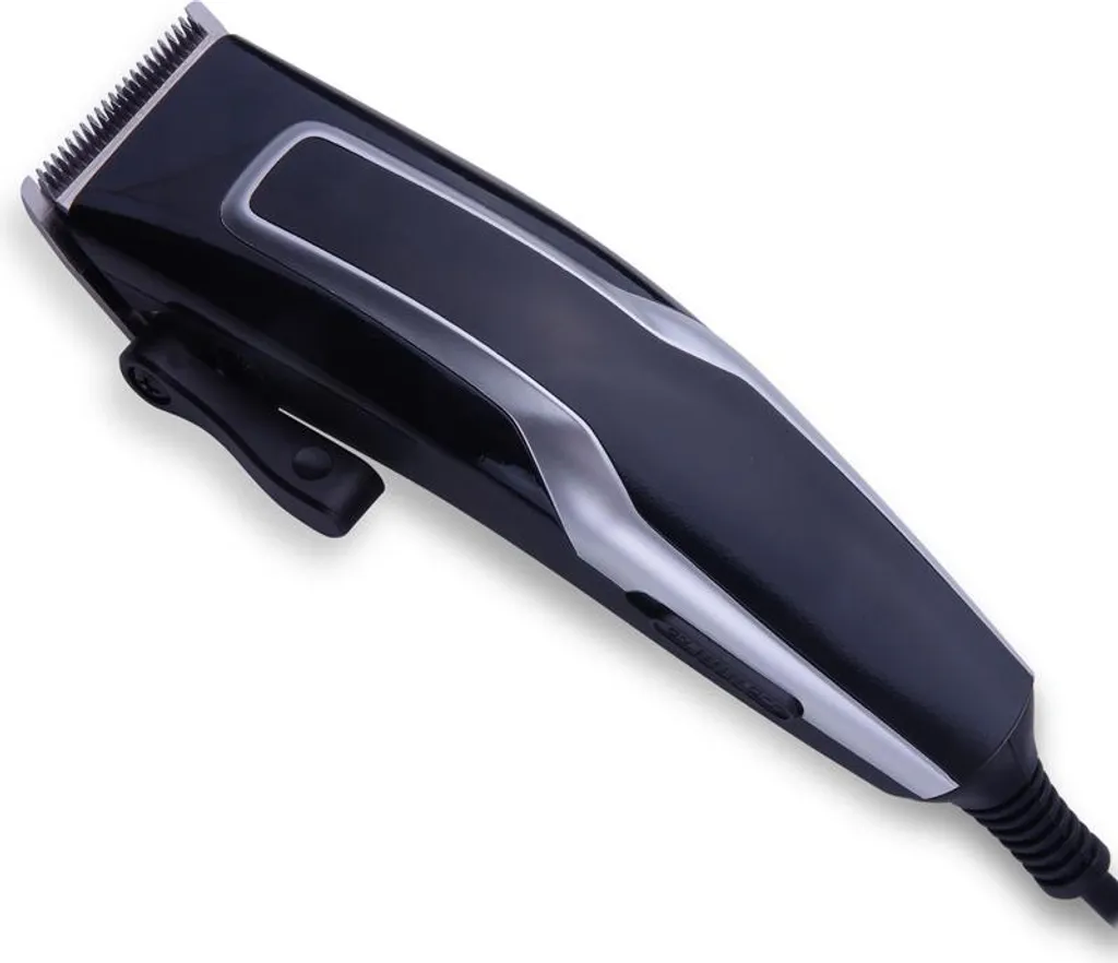 Tondeuse à cheveux MR-650SS ergonomique en métal argenté et précis