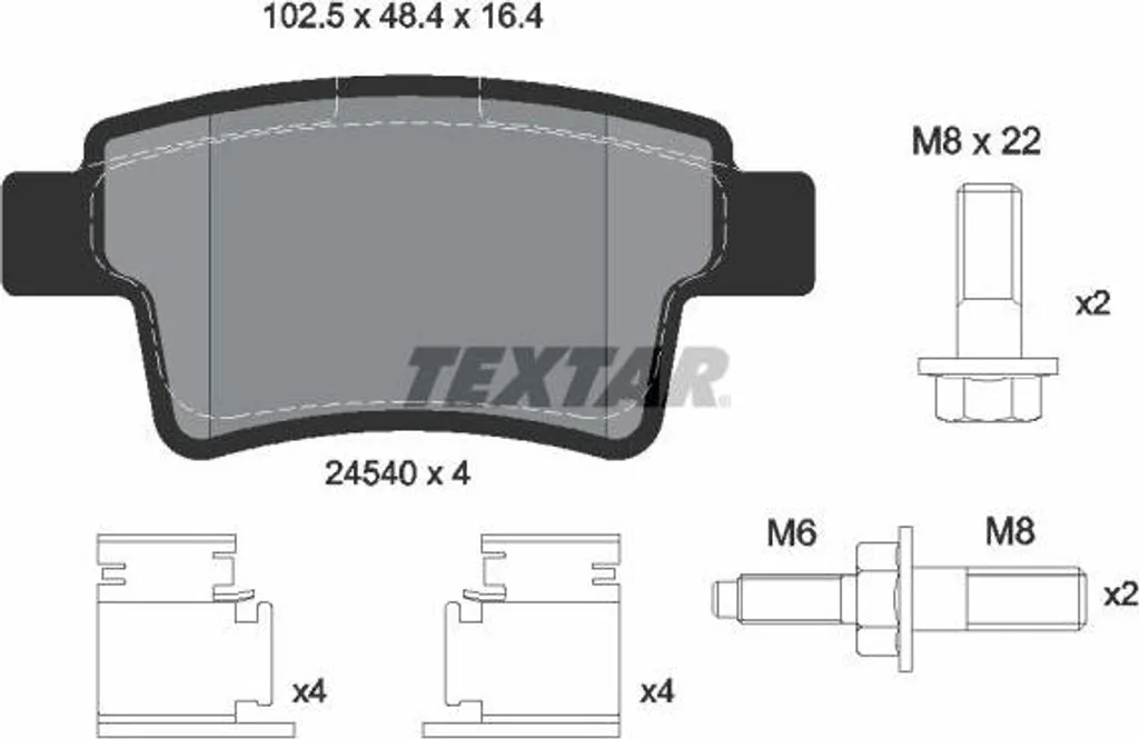 Freinage Fiable pour C4 : Plaquettes TEXTAR 2454001 et OE 1611141080