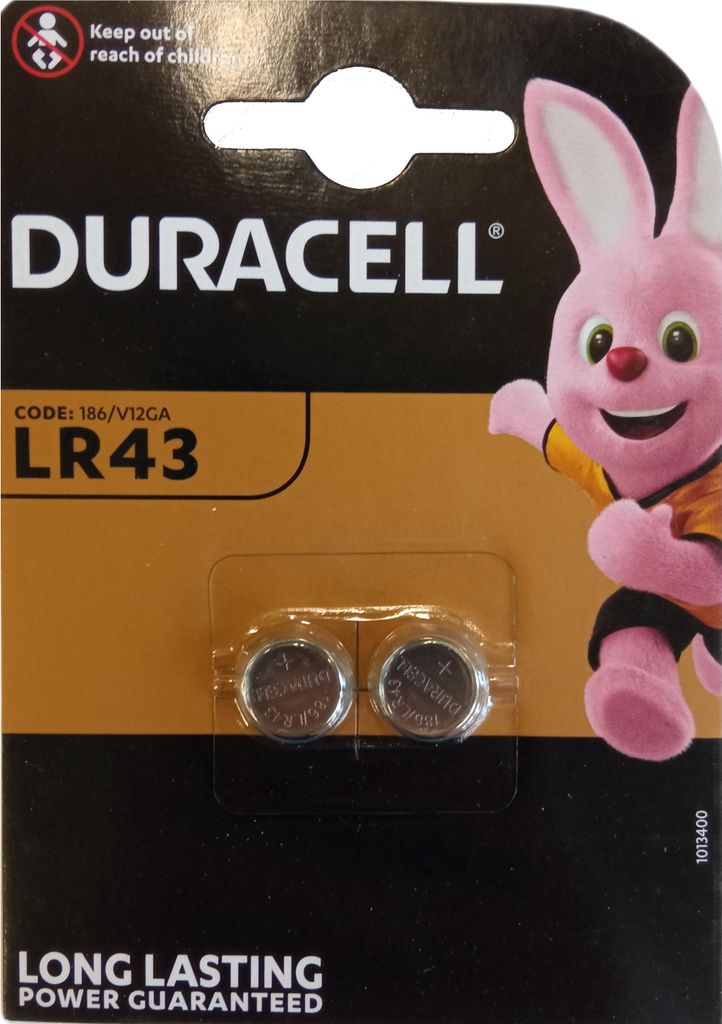 Duracell Batterie Knopfzelle LR43 1.5V 2St.