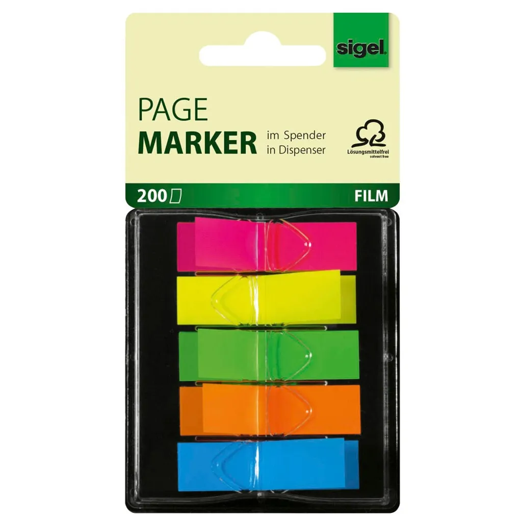 Indicatori Adesivi Sigel Z-Marker Film Mini Neon | Design e Precisione