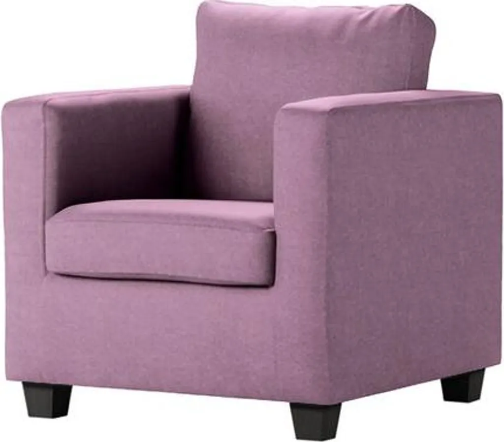 Fauteuil de Salon Design Thunder-Fancy 63 avec Assise Confortable Grise