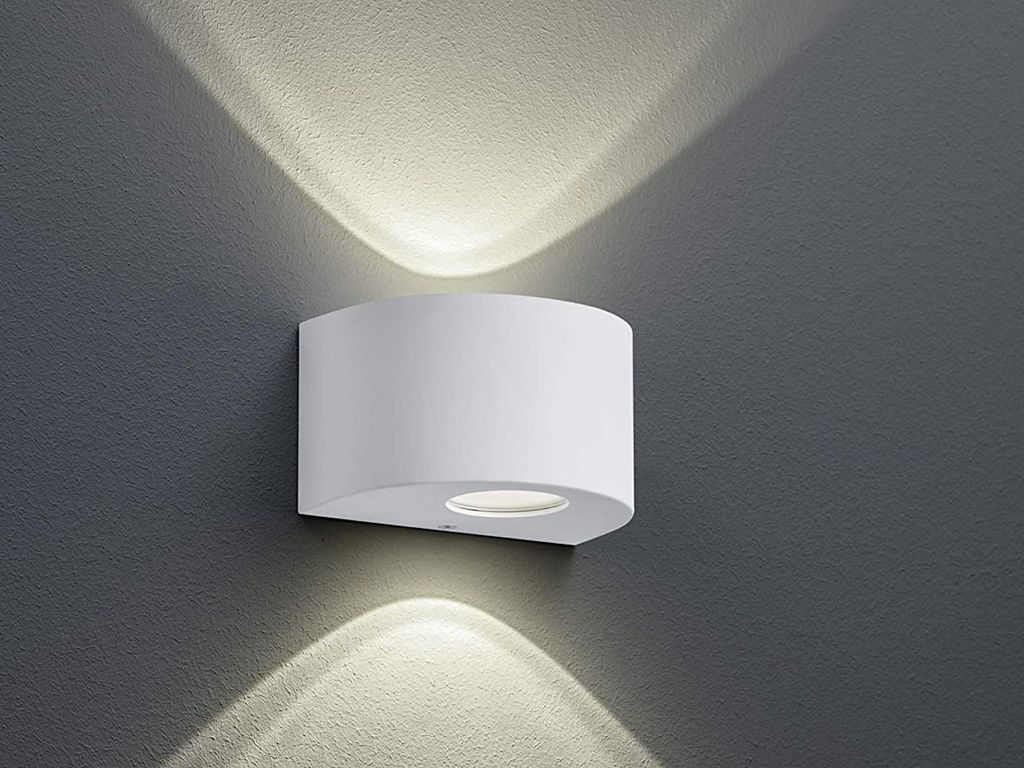 Reality Leuchten Wandleuchte ROSARIO BH 15x9 cm weiß Wandlampe