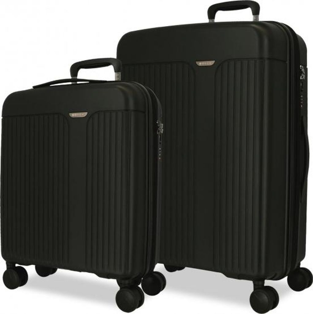 Movom New Trendy Schwarzes Reisekoffer-Set, 68cm/55cm, 5388921