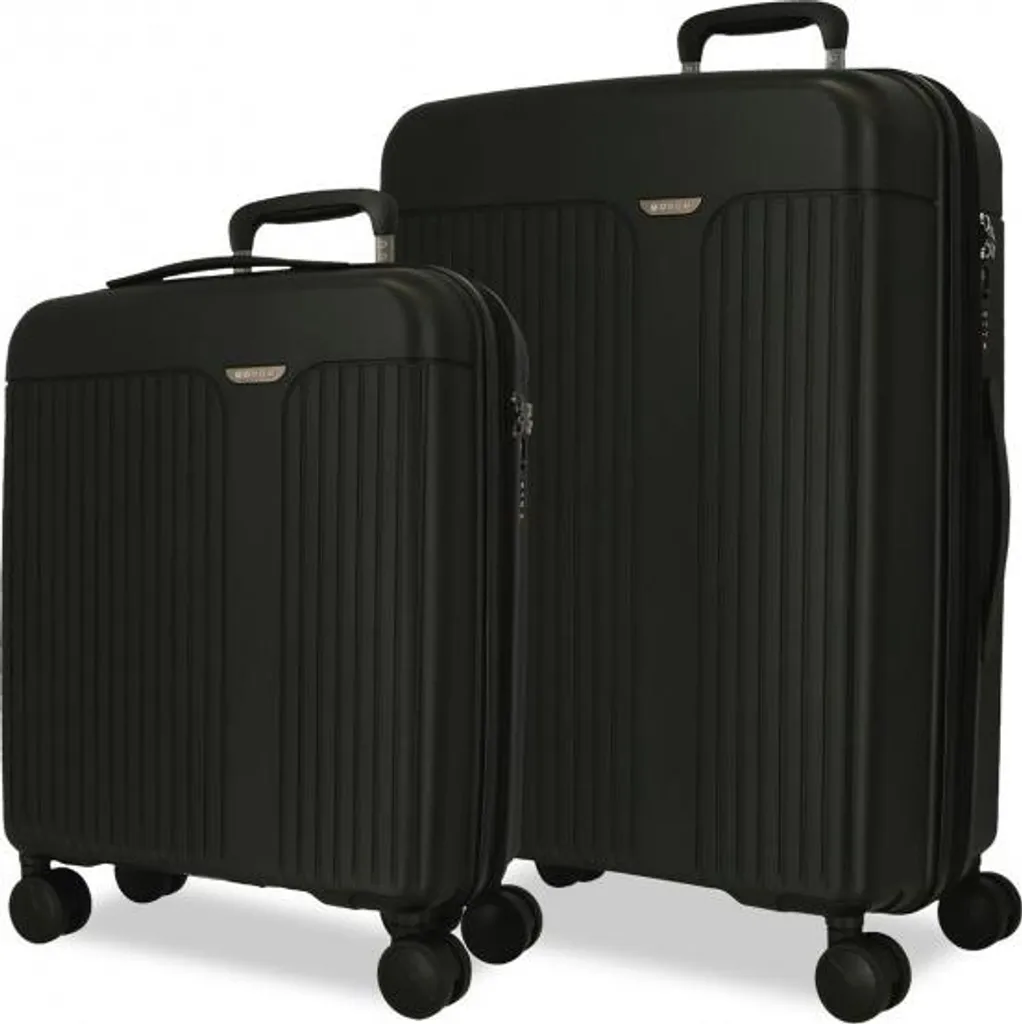 Valise cabine et soute Movom New Trendy ensemble noir pour vacances