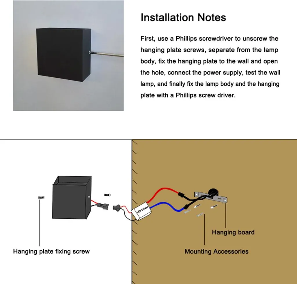 Applique LED 6W Cubo COB Moderna | Risparmio per Corridoio e Scale