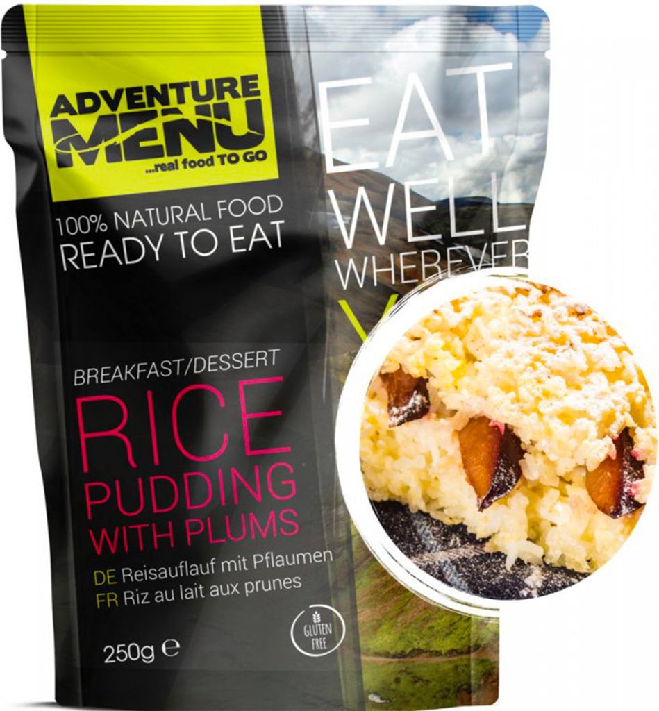 Adventure Menu Ryžový puding so slivkami - 250g Obrázok produktu 