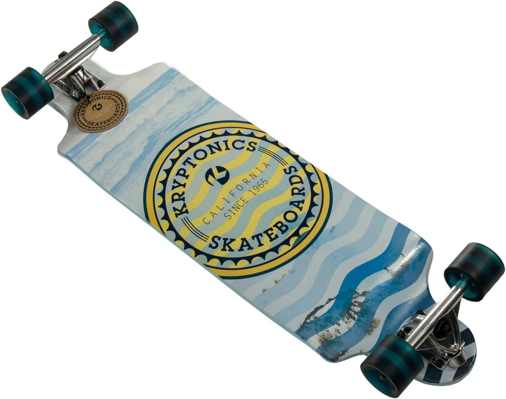 Longboard Kryptonics Drop Down Heat Waves – niebieski Zdjęcie produktu 