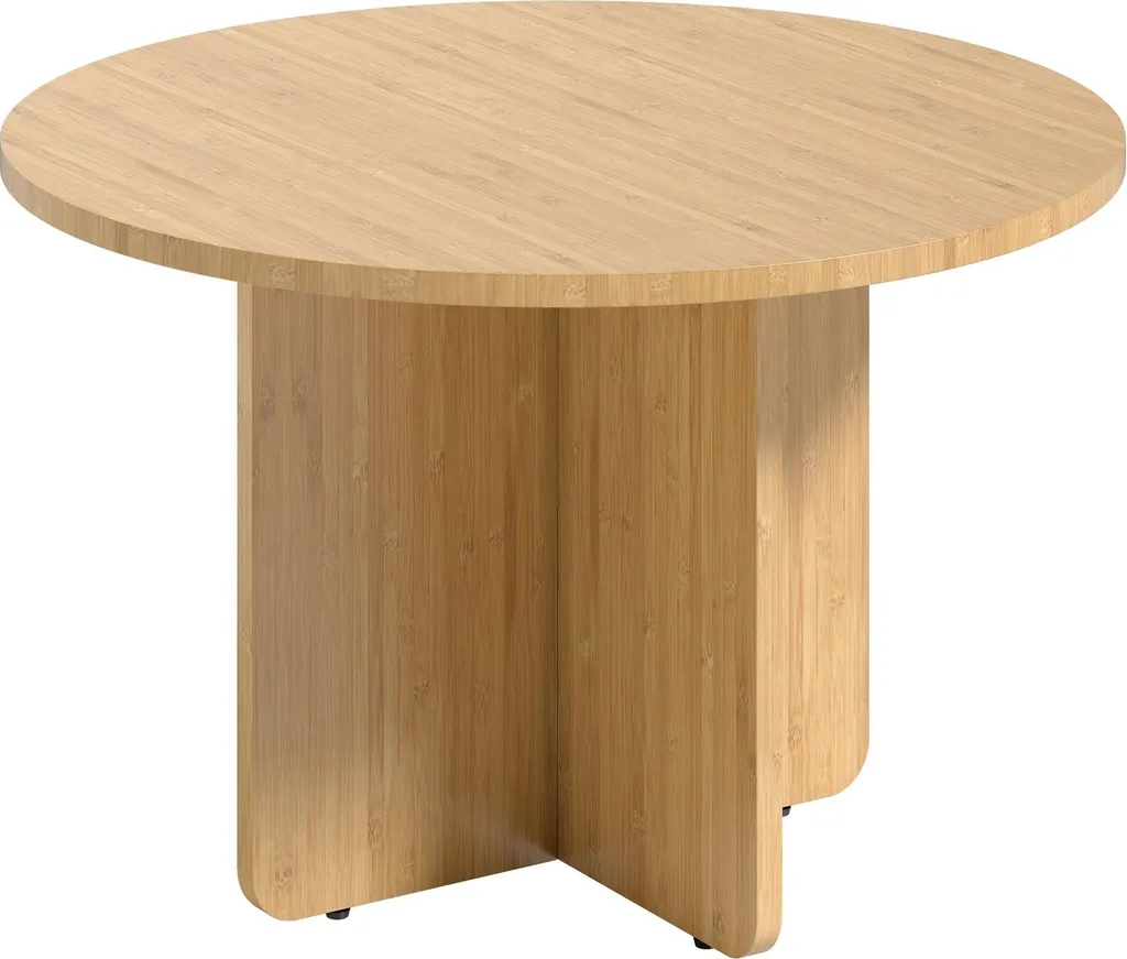 Table Basse Ronde Bambou pour Salon et Espace Détente Robuste 120kg