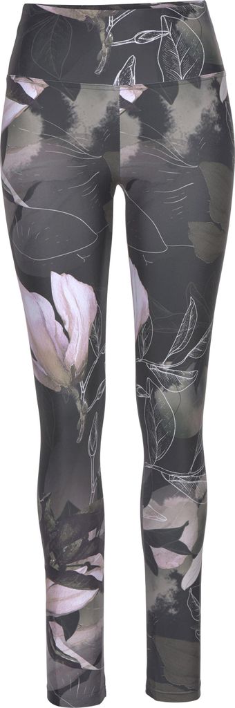 LASCANA ACTIVE Leggings gemustert-khaki-hellrosa Größe XS