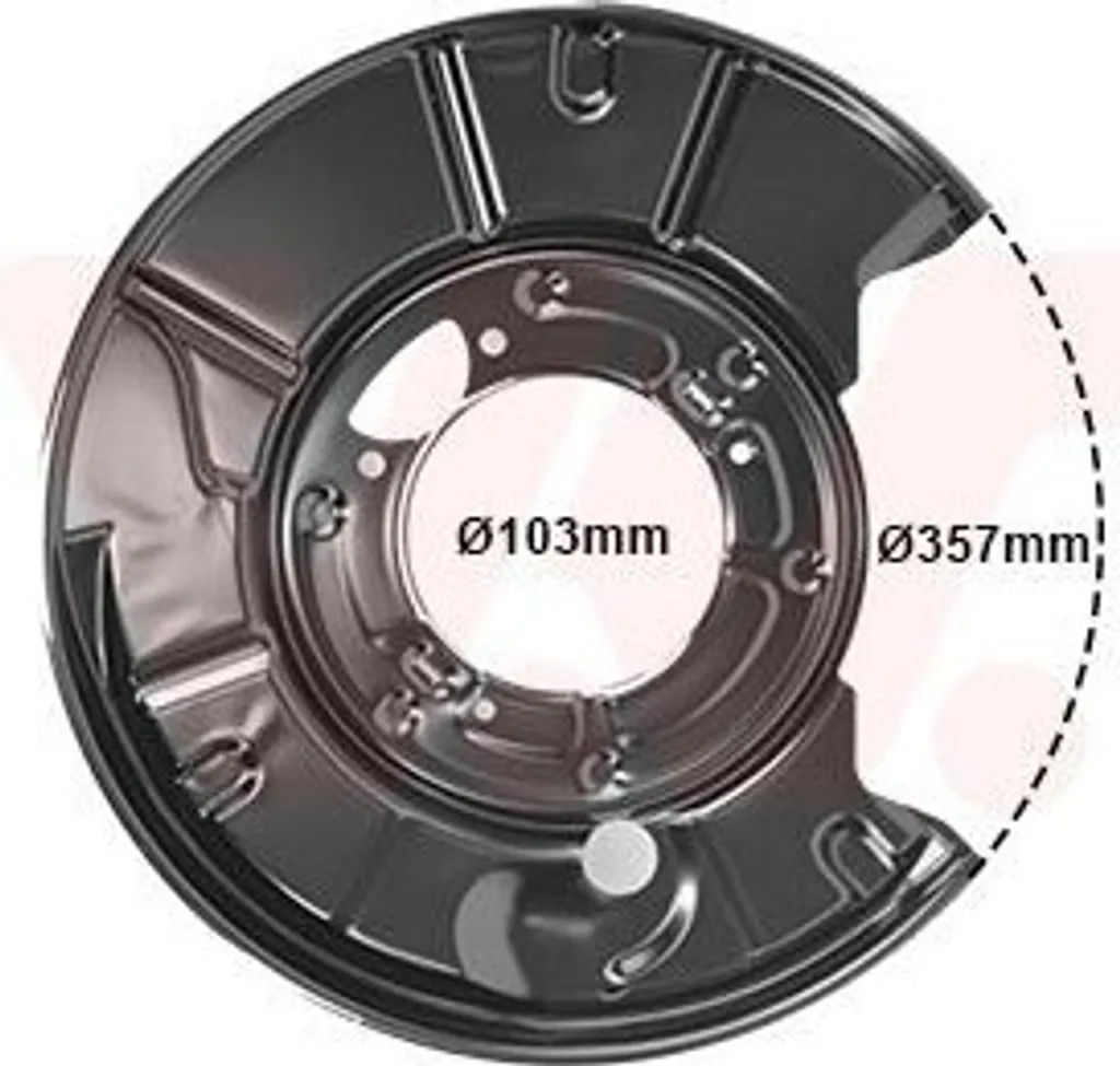 Tôle de protection de frein pour réparation Mercedes Classe S W220 gauche