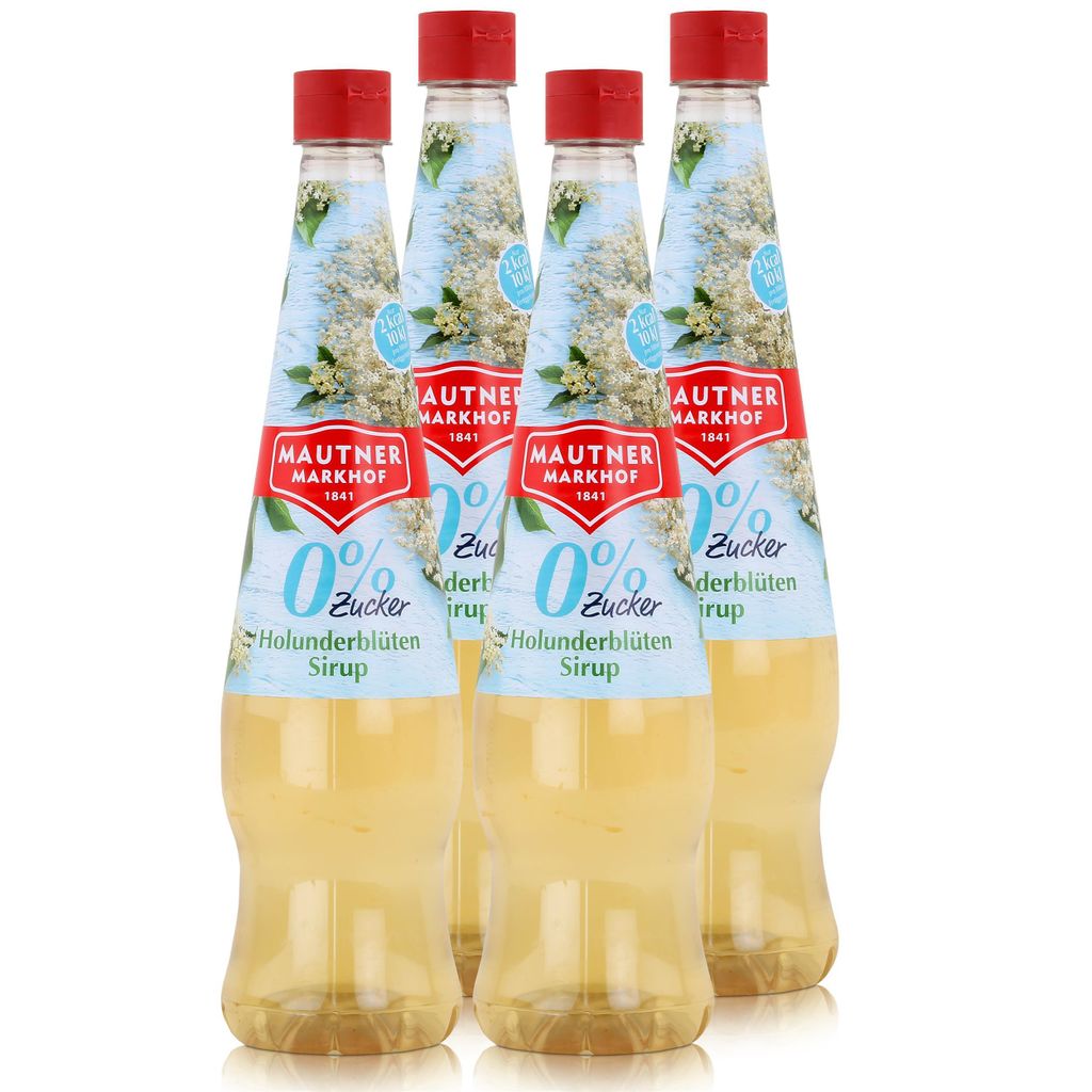 Mautner Getränkesirup Holunderblüte 0% Zucker 0,7L - Produktbild 