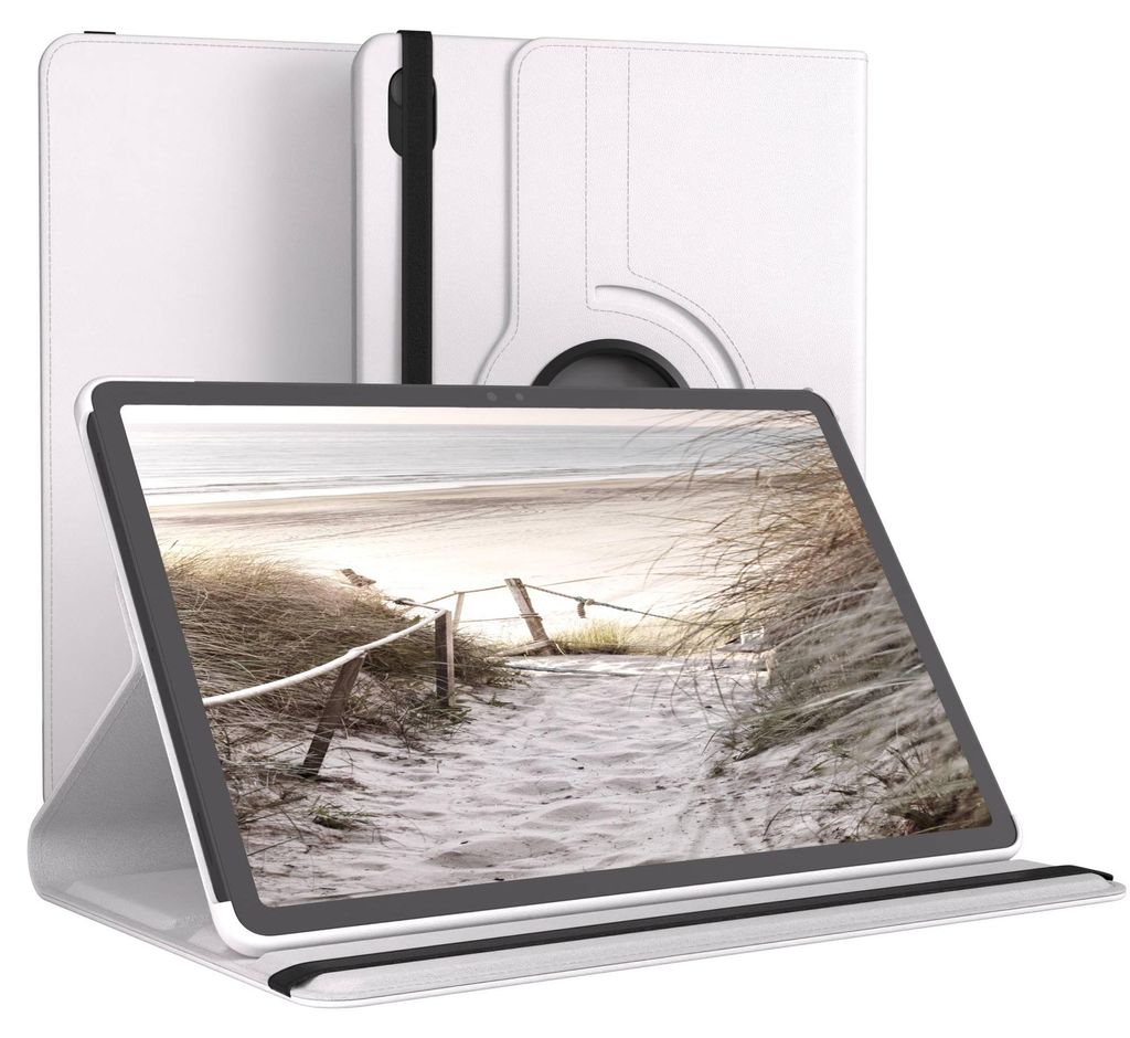 EAZY CASE - Tablet Hülle für Samsung Galaxy Tab S11 Schutzhülle, Tablet Case 360° drehbar in Weiß