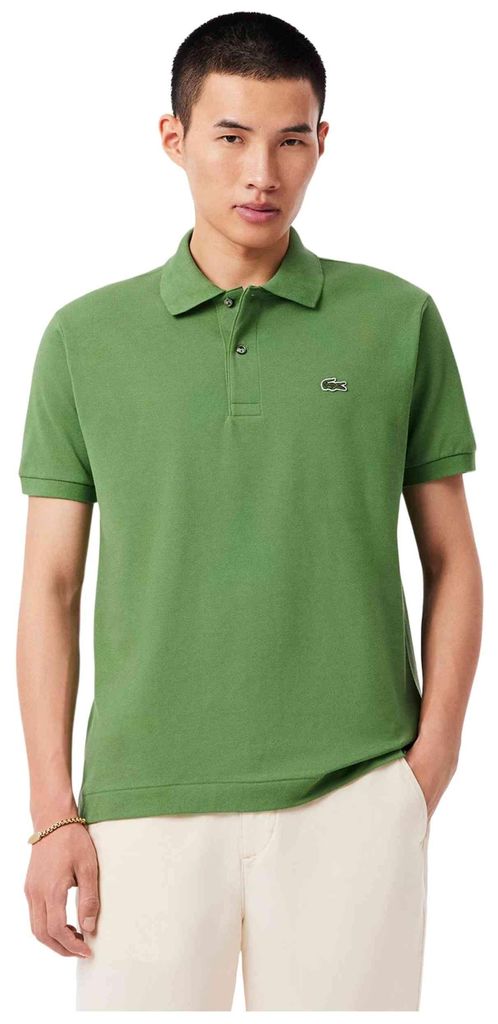 Poloshirt kurzarm grün Lacoste klassische Passform 2 Knöpfe