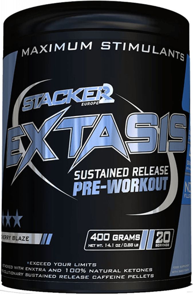 Stacker2 Extasis (20 serv) Cherry Blaze - Pre-Workout - Pre-Workout Booster