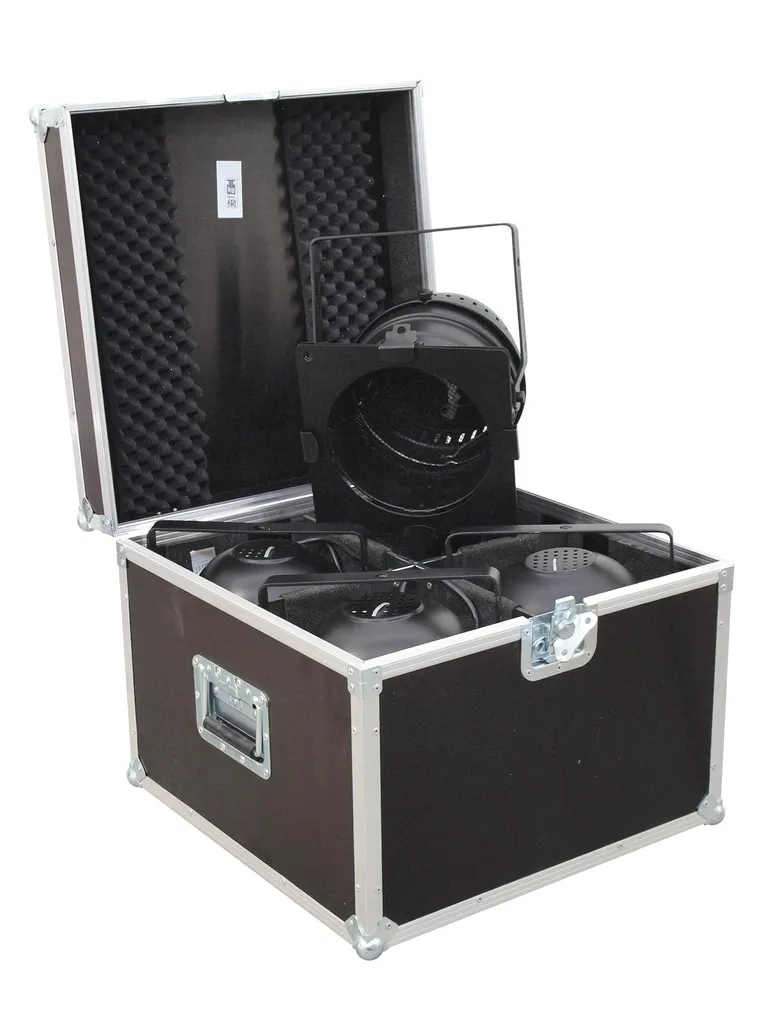 Coffre de transport pour 4 projecteurs PAR-64 courts - Format Compact