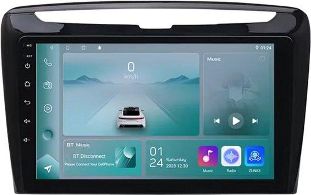 Autoradio mit Bluetooth und CarPlay für Lancia Ypsilon (2012–2020) – Kompatibel mit Apple und Android – Stereoanlage mit Navigationssystem ...