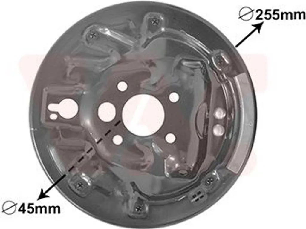Flasque de frein tôle de protection tambour arrière pour essieu 4x100