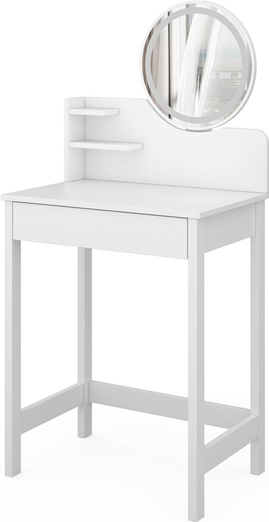 Schminktisch Vicco Surrey Weiß 60 cm mit LED-Spiegel, Model Produktbild 