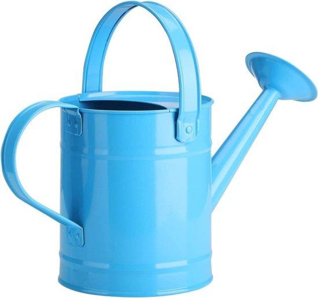 Kleine 15L Stahl Gieter Blauw für Pflanzen