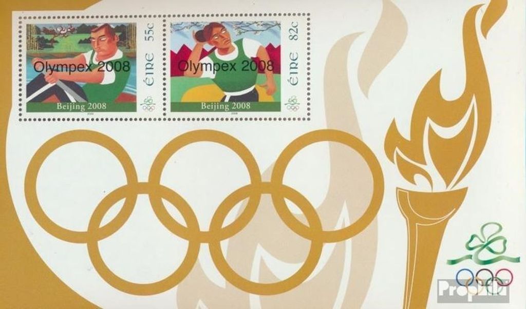 Briefmarken Irland 2008 Mi Block73 (kompl.Ausg.) gestempelt Olympische Sommerspiele