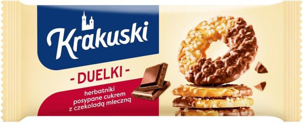 Krakuski herbatniki Duelki kruche słodkie 181 g Zdjęcie produktu 