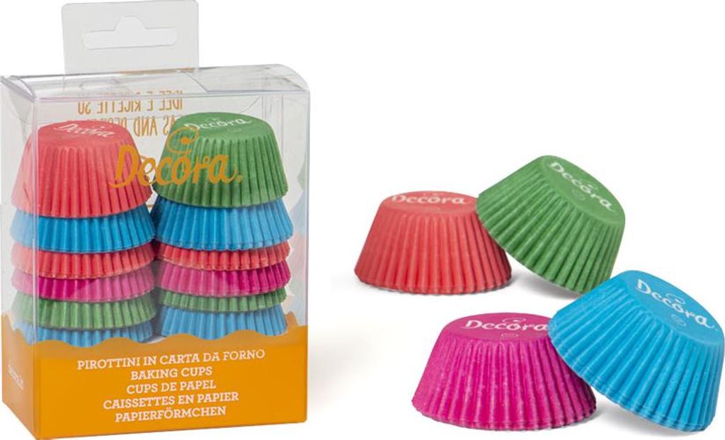 Cestini per muffin 200pz 32x22mm pastello Immagine del prodotto 