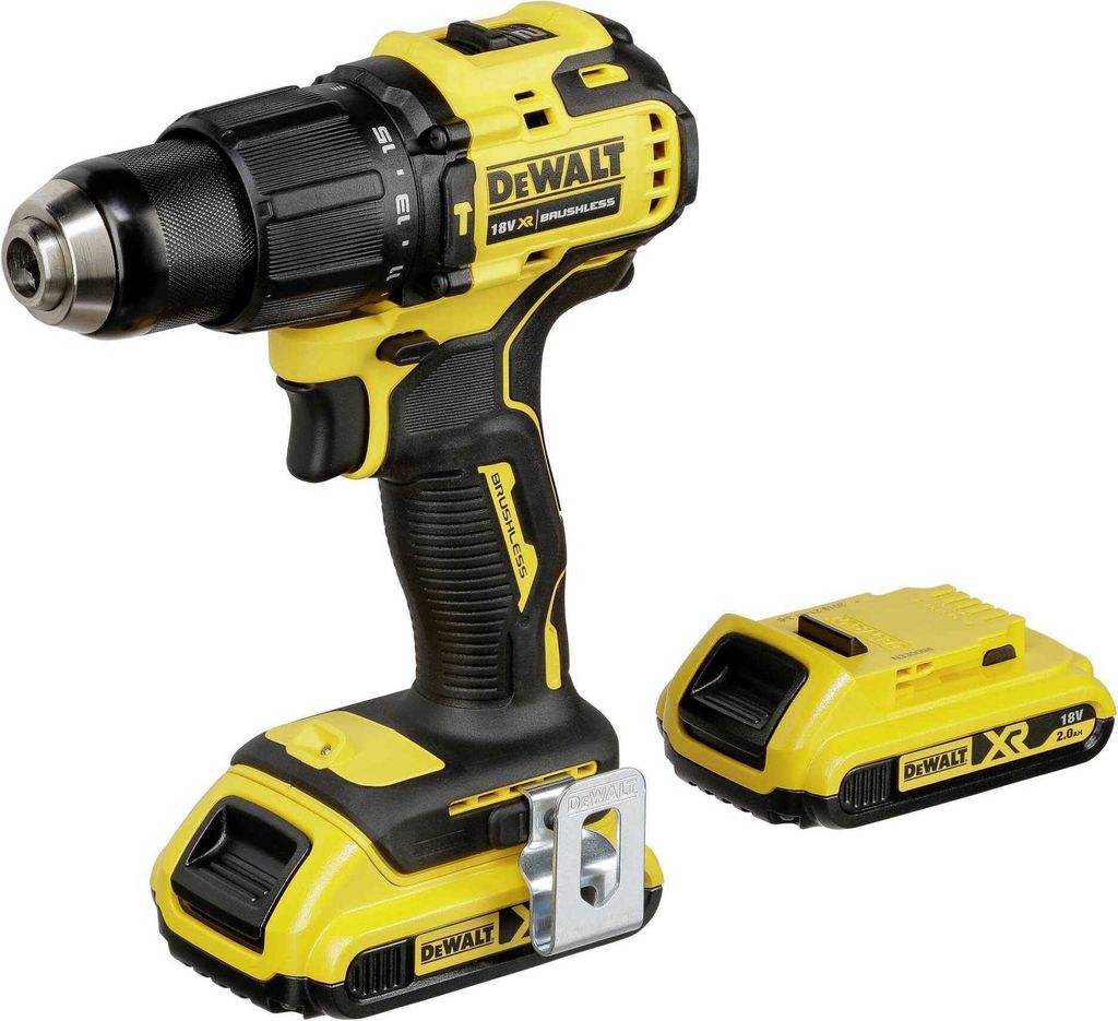 DeWALT DCD709D2T-QW, Wiertarka pistoletowa, Bezszczotkowy, Zdjęcie produktu 