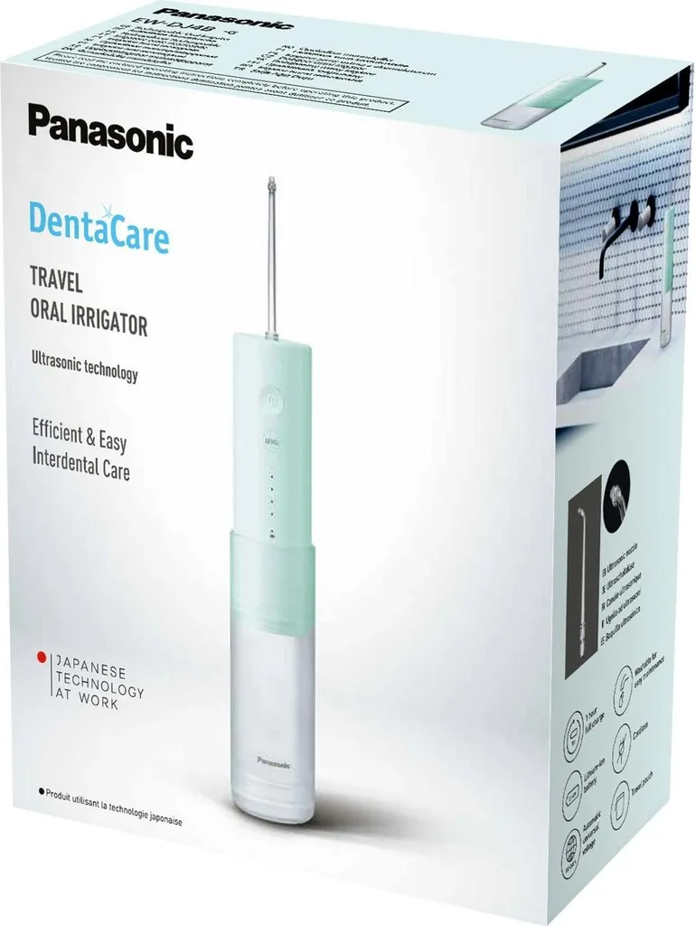 Douche buccale Panasonic EW-DJ4B-G503 avec jet d'eau réglable et pliable