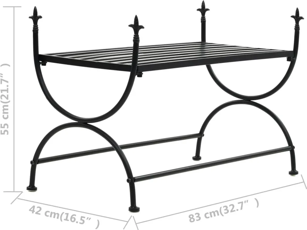 Banc de Jardin Métal Noir Durable : La Solution Déco Anti-Intempéries - 6